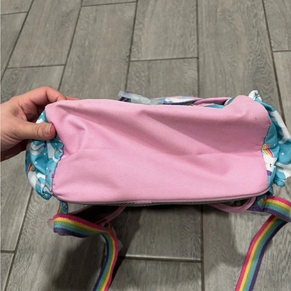 Pottery Barn Mackenzie Aqua Unicorn Parade Backpack Small Embroidered Madison - Picture 4 of 9